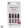 24 PCS Nails Without Glue L-Series