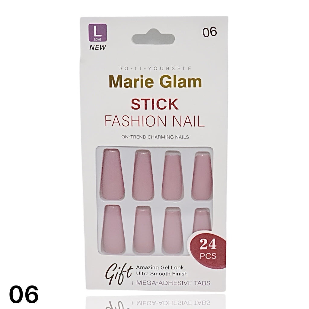 24 PCS Nails Without Glue L-Series