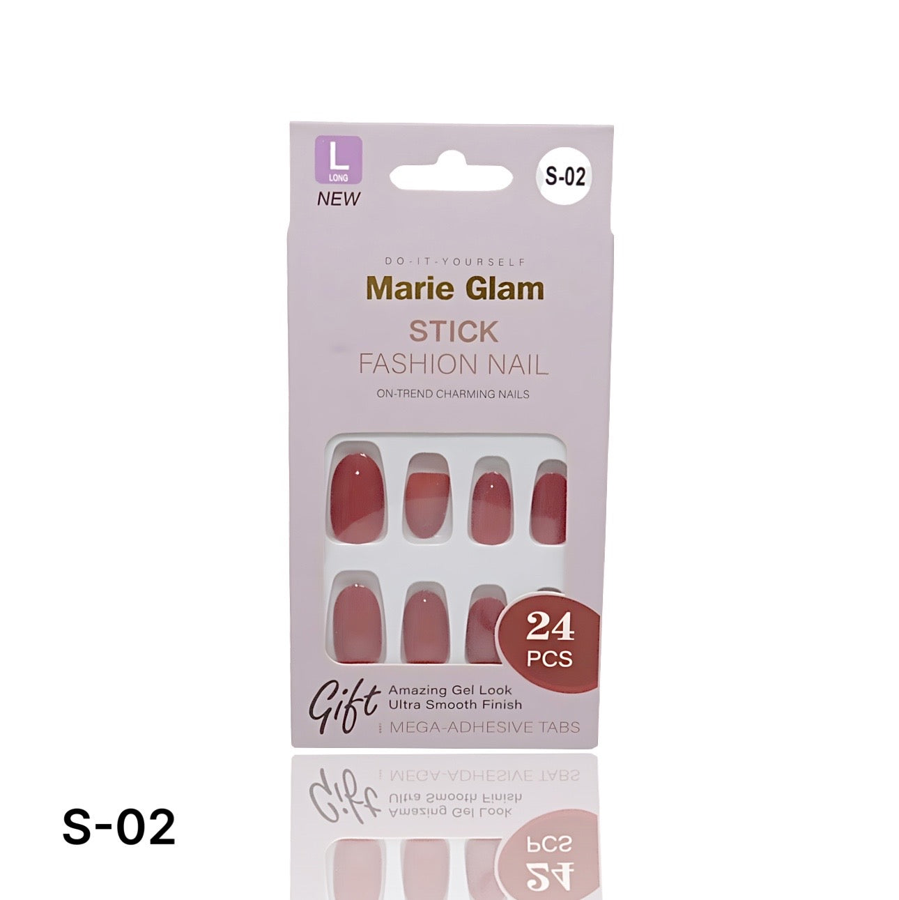 24 PCS Nails Without Glue S-Series