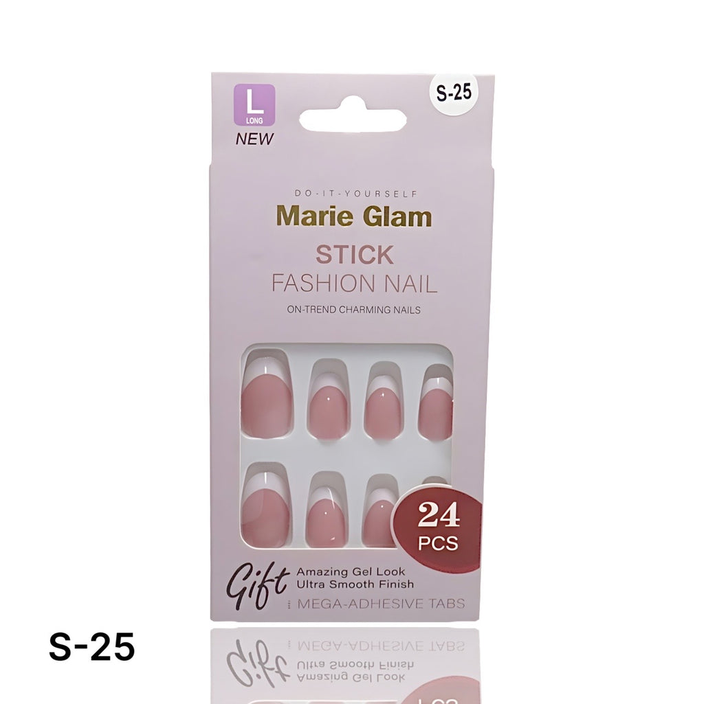 24 PCS Nails Without Glue S-Series