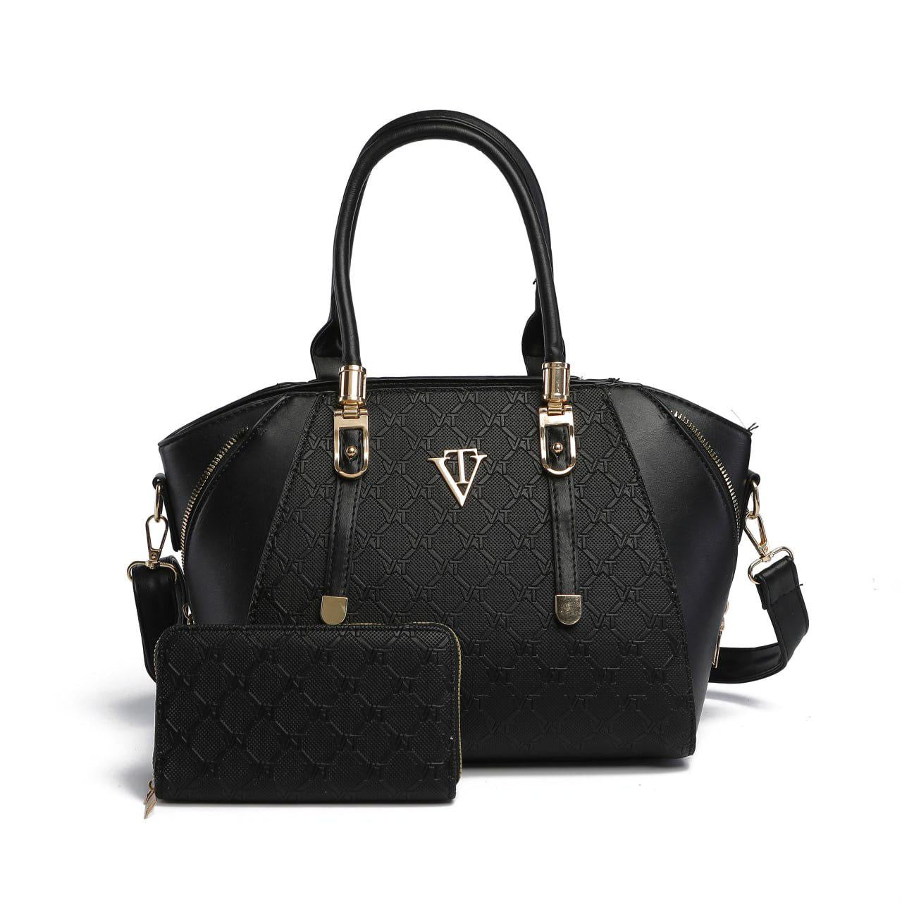 CAMO HANDBAG WITH WALLET