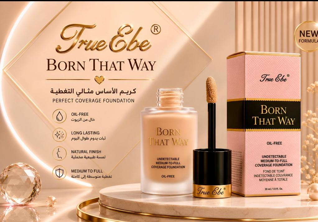 True Ebe Born That Way Perfect Coverage Foundation.