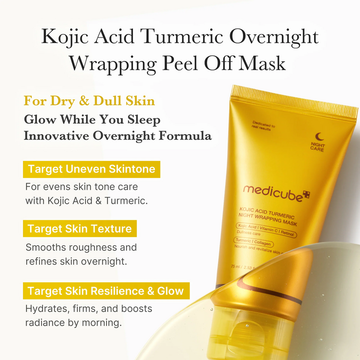Medicube Kojic acid Turmeric Night Wrapping Mask - 75ml