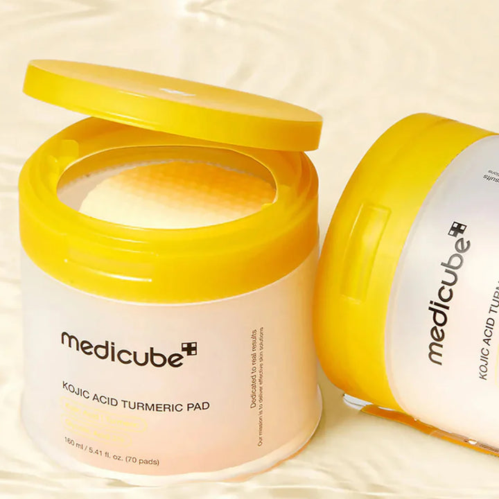 Medicube Kojic Acid Turmeric Pad With 3% Glycolic Acid - 160ml (70pads)