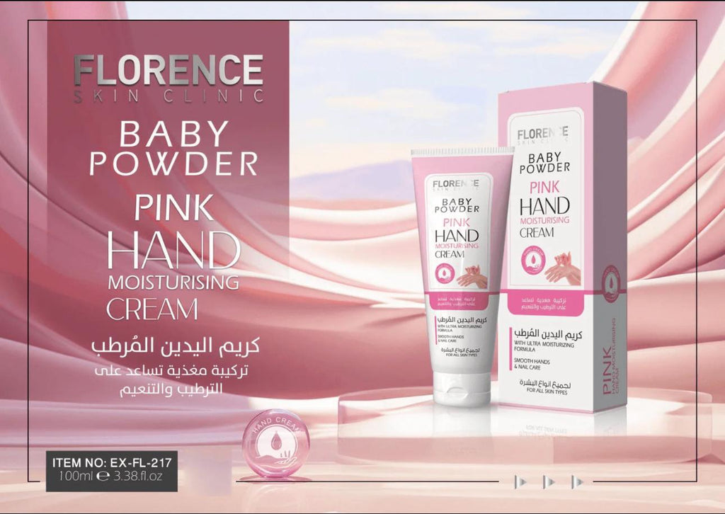 Florence Baby Powder Pink Hand Moisturising Cream - 100ml