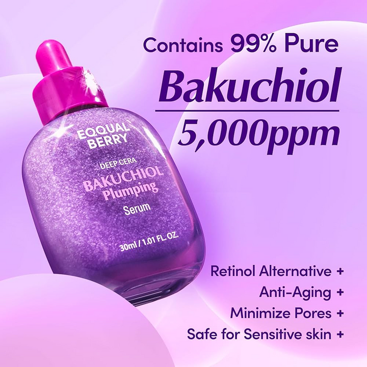 EQQUALBERRY Deep Cera Bakuchiol Plumping Serum -30ml