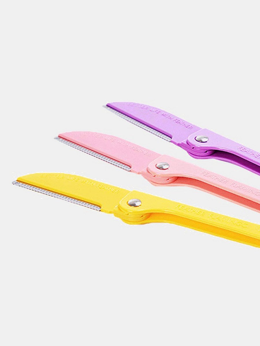 Flamingo eyebrow razor