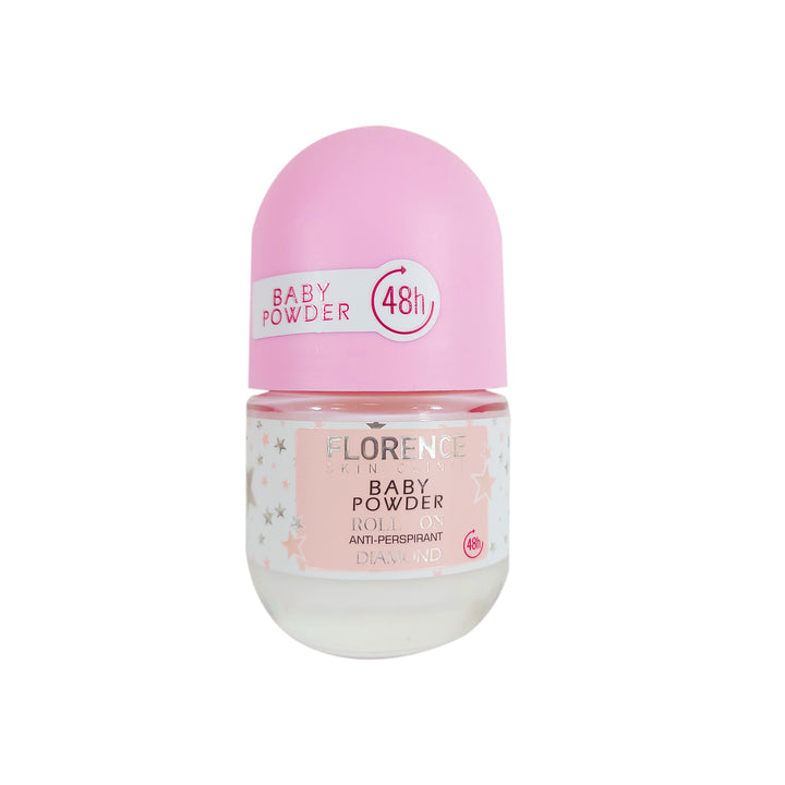 Florence Baby Powder Anti-Perspirant Pink Roll On - 50ml