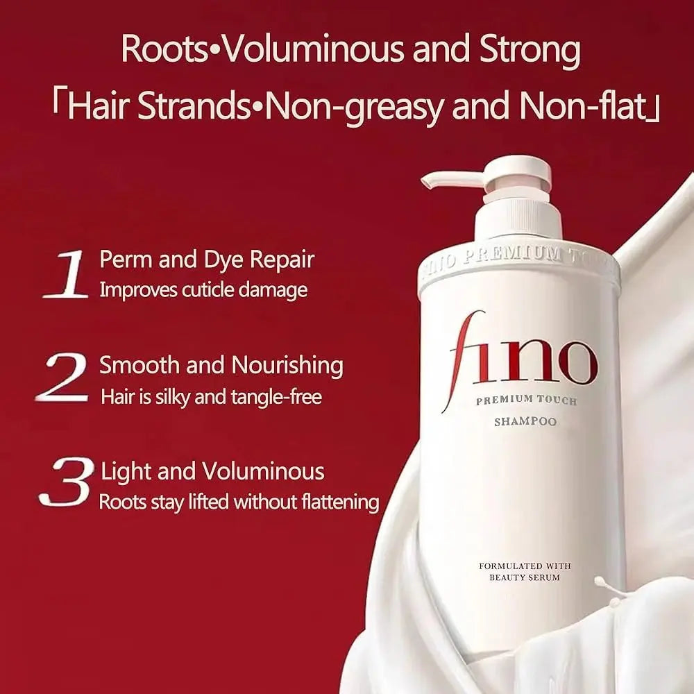 Fino premium touch shampoo, conditioner, mask, oil combo pack