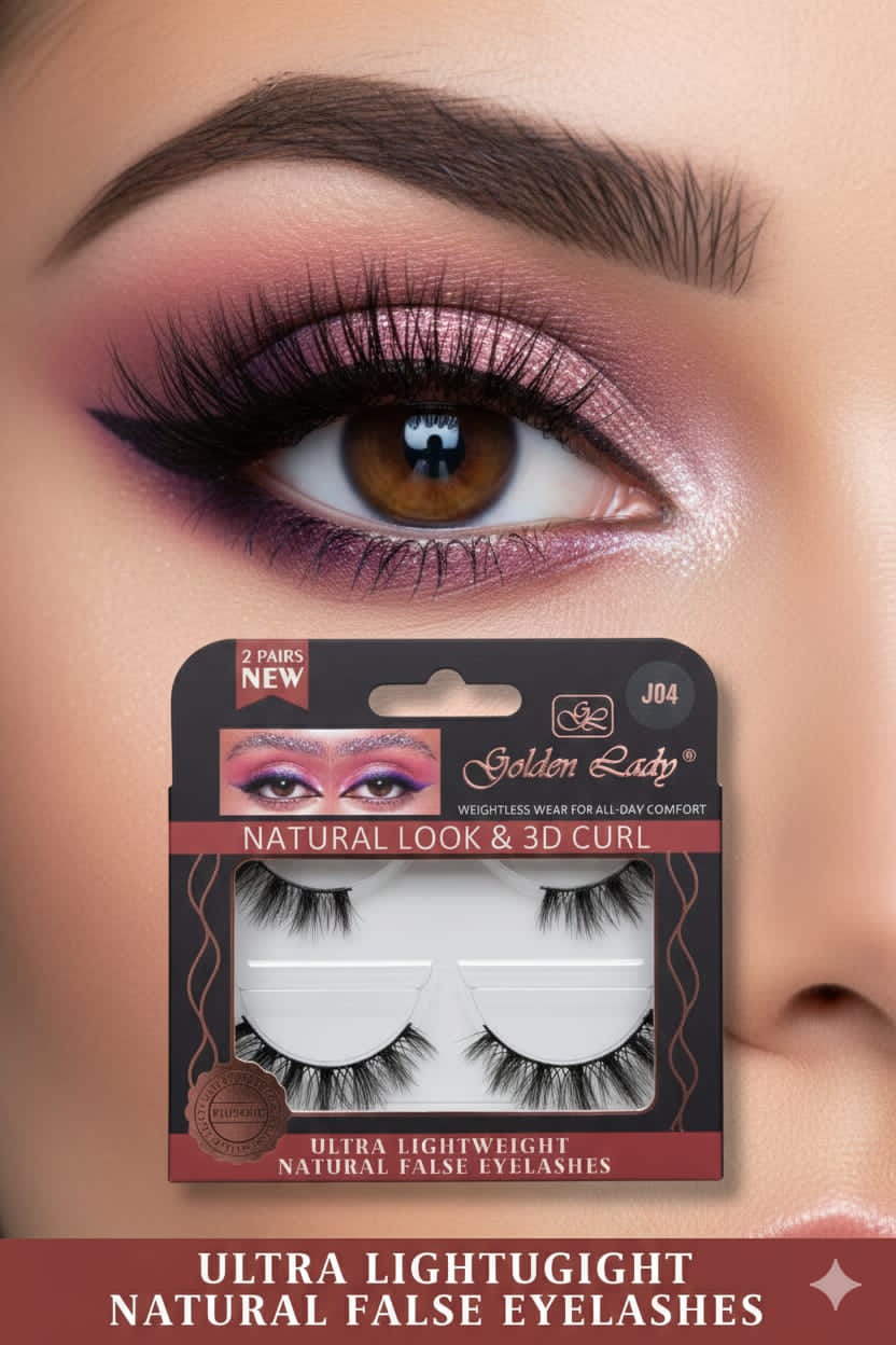 Golden lady curl and 3D eyelash