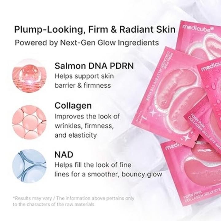 Medicube PDRN Pink Collagen Jelly Eye Mask - 28 Pairs
