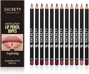 Shcoety matte lip liner 12 shades pack