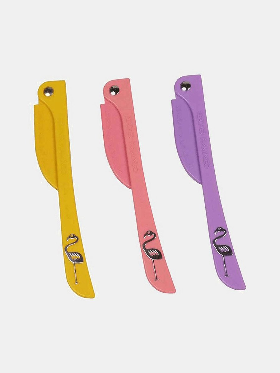 Flamingo eyebrow razor