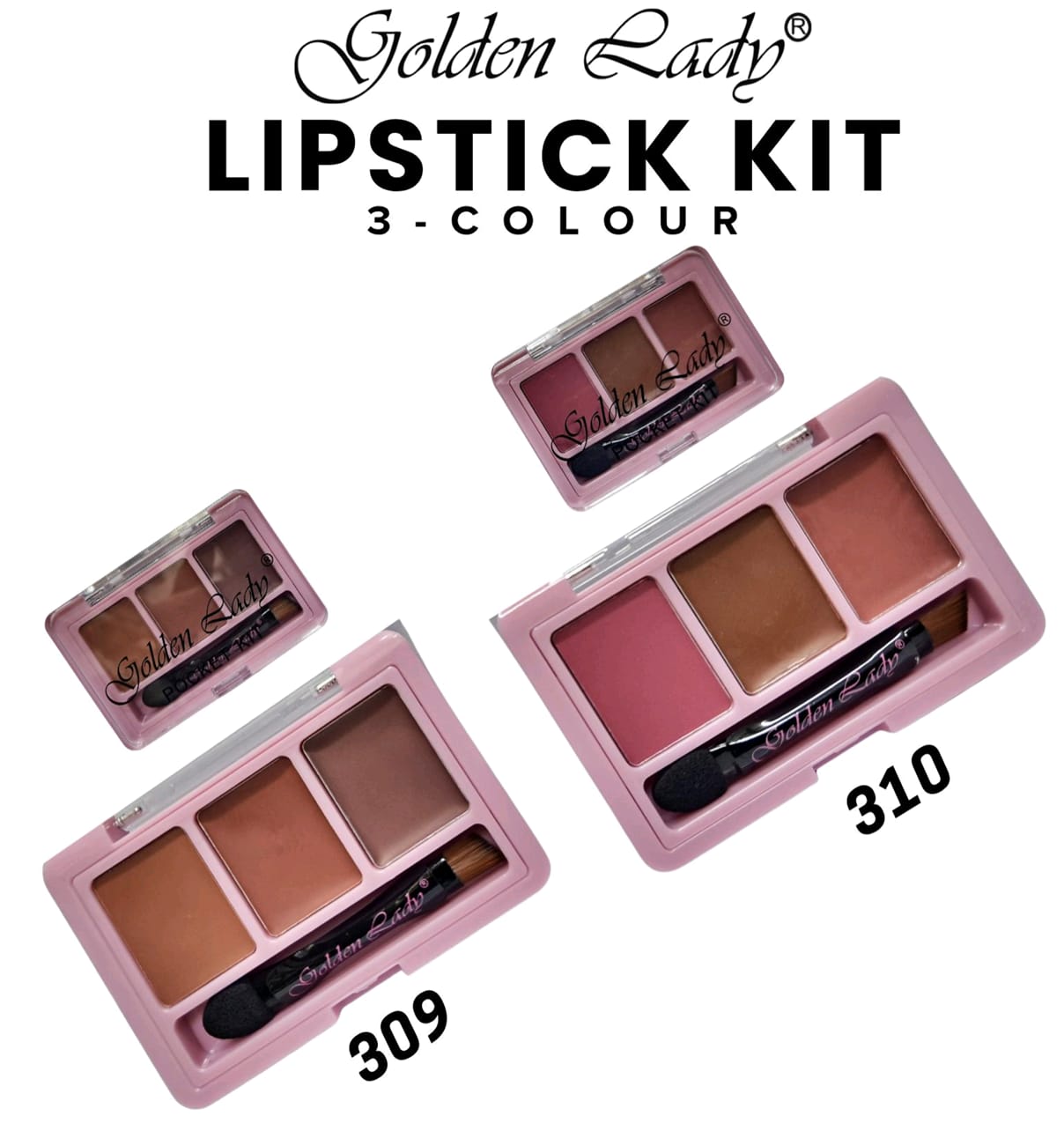 Golden lady 3 in 1 lipstick kit