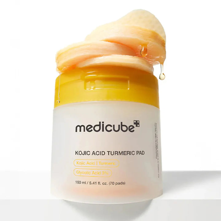 Medicube Kojic Acid Turmeric Pad With 3% Glycolic Acid - 160ml (70pads)