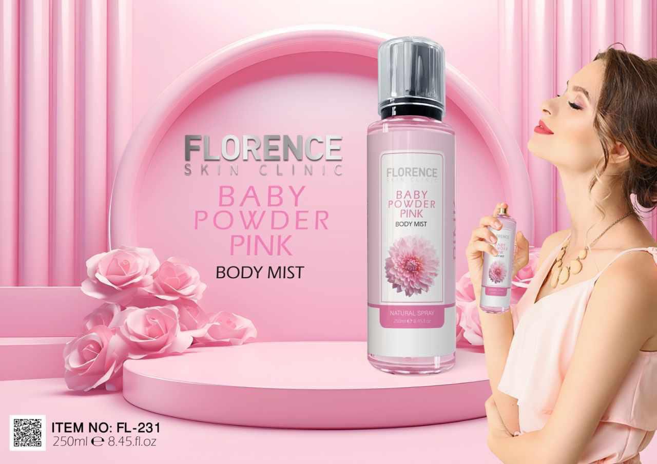 Florence Skin Clinic Baby Powder Pink Body Mist (250ml)