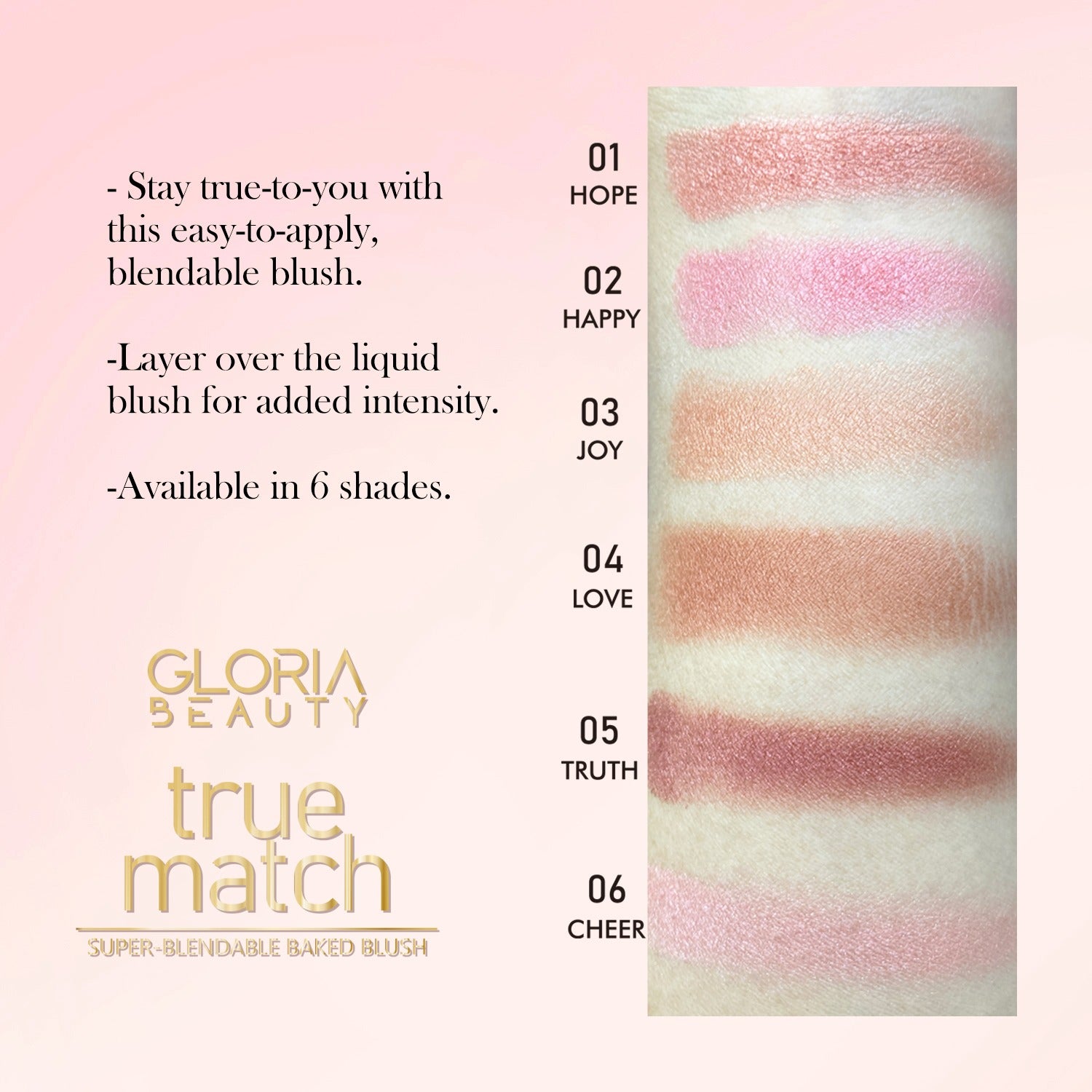 Gloria beauty true match baked blush