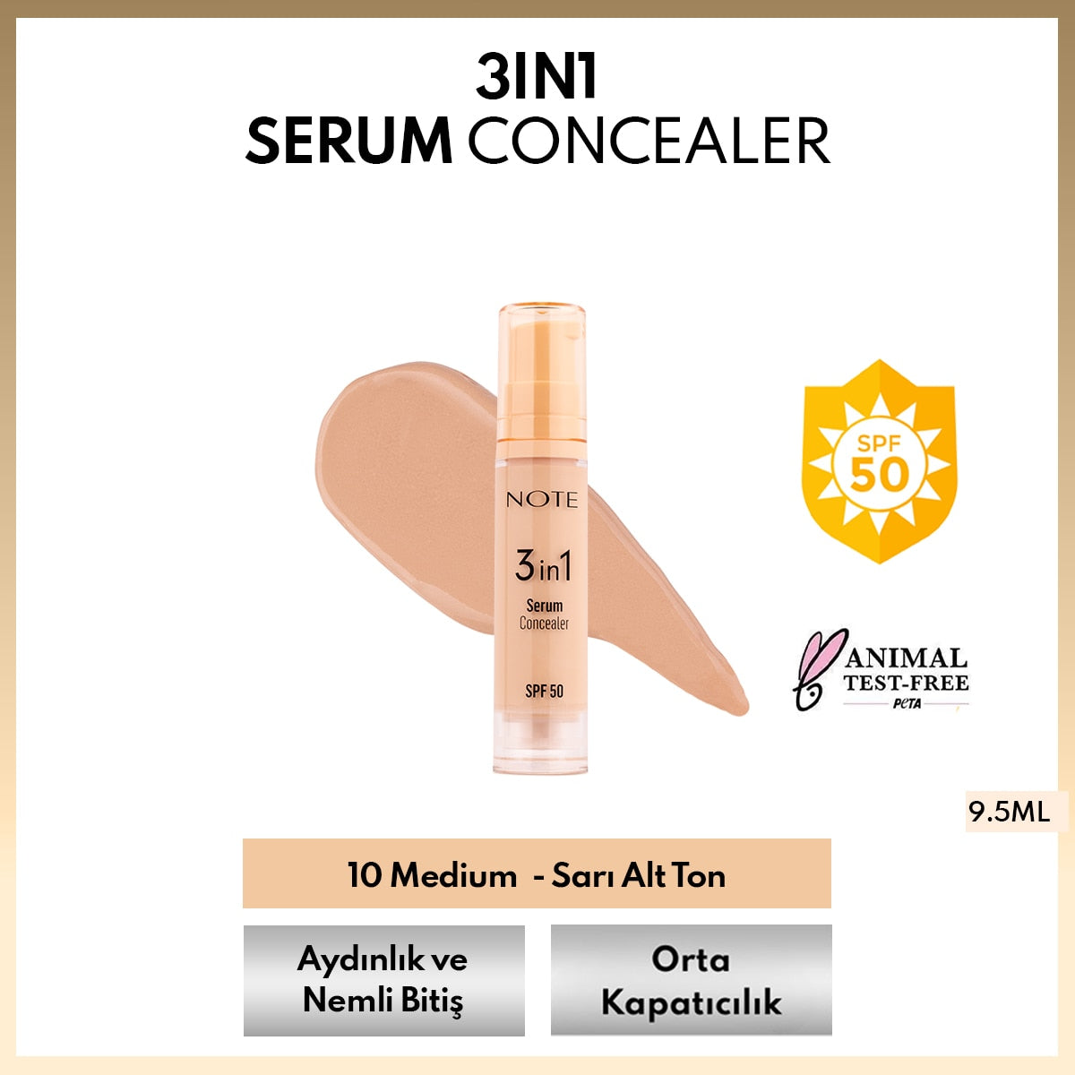 Note 3 in 1 serum concealer