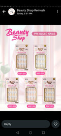Beauty shop stick on nails