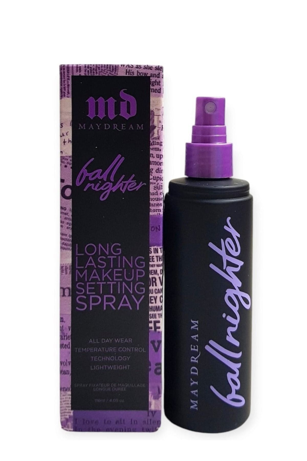 MAYDREAM Ball Nighter Long Lasting Makeup Setting Spray (120ml)